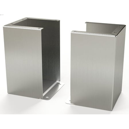 Saginaw Control & Engineering Floor Stand Kit, 12 in. H x 8 in. W x 7.87 in. L, 304 Stainless Steel SCE-FK1208SS